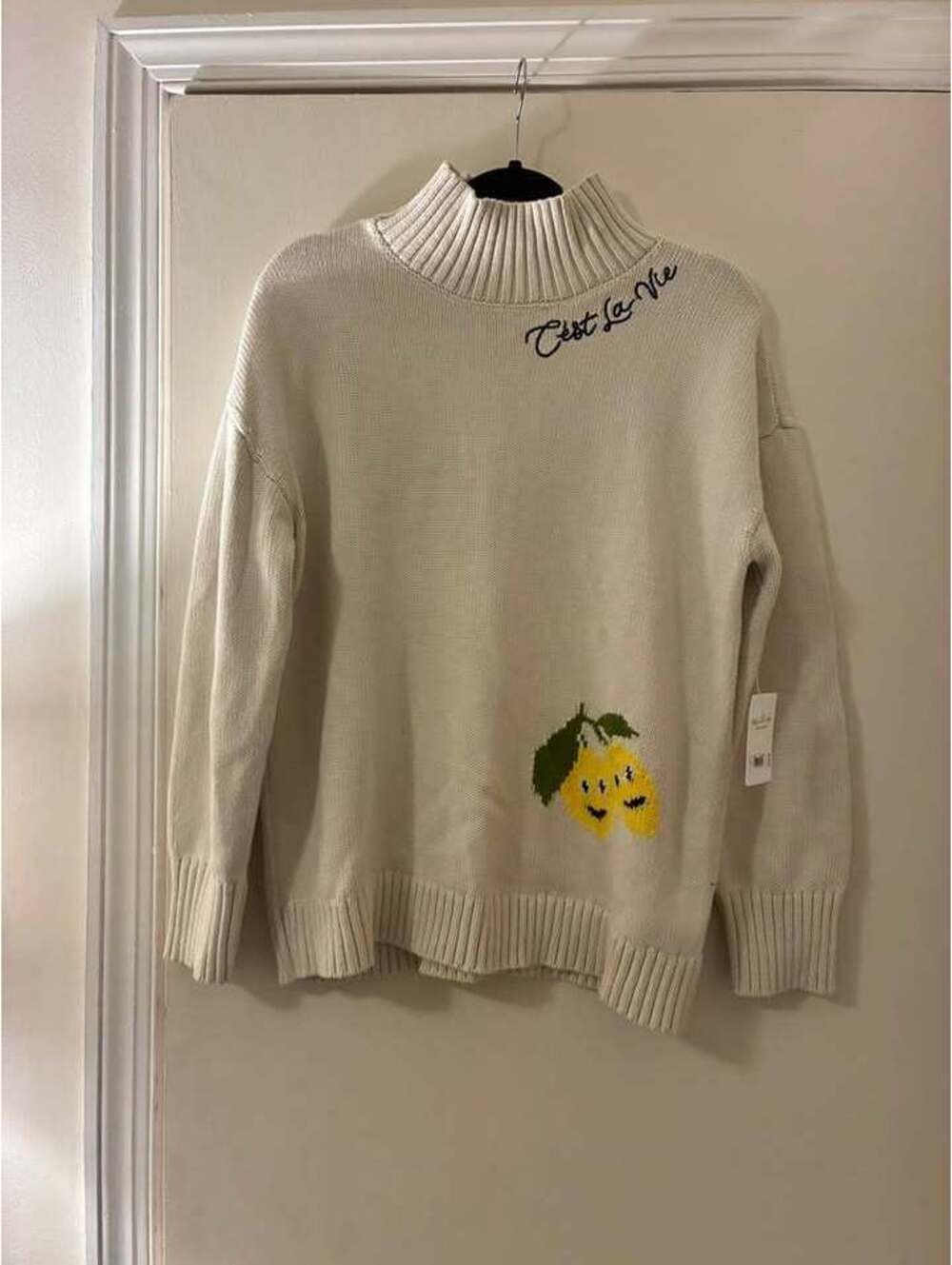 The Tiny C'est La Vie Lemon Knit Sweater